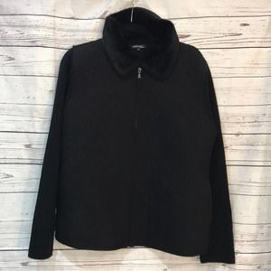 Effeci women’s fur collar quilted jacket